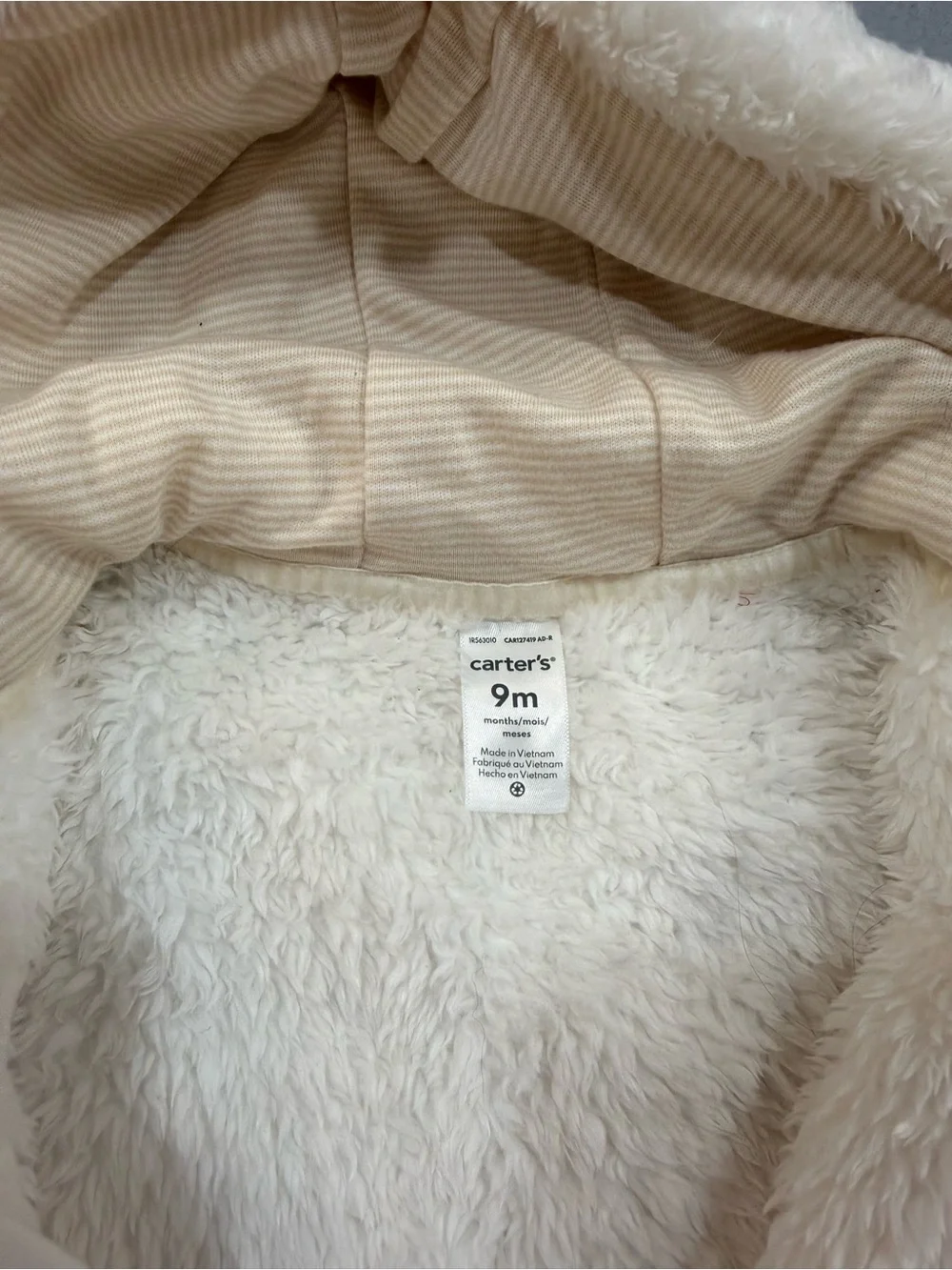 Carters plush fuzzy